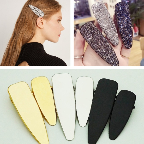 10Pcs/lot Hair Clips Fashion Hairpin Blank Base for Diy Jewelry Making Pearl Hair Clip Setting craft supplies