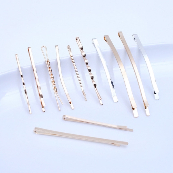 50 pcs Metal Hair clips,simple Hairpin,Flat Surface Setting Blank Hairpin,Jewelry Making,wholesale(7012-171)