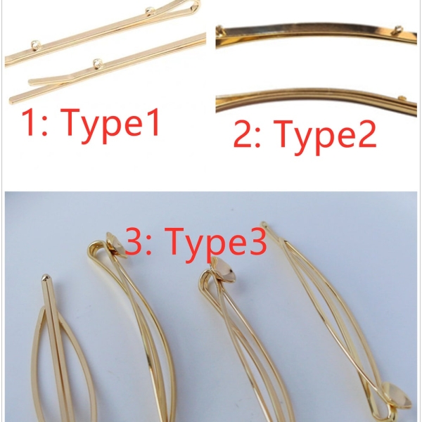 5pcs 14K Plated Gold Hair Clip for make Freshwater Pearl Hairpin,Wedding Barrette,Retro Pearl Hairclip,Boho Minimalist Dainty Pearl,AAL-004