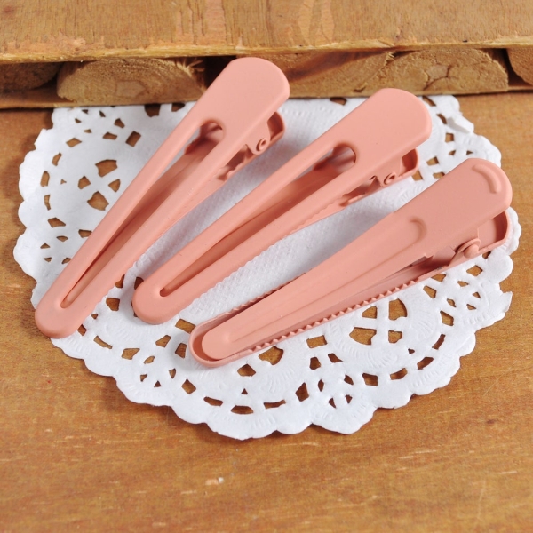 10/20/50Pcs Fringe Crocodile Clip，Bangs Peachy Pink Hair Clip By Plain Jane ,Fringe Hair Clips,wholesale Hair Clip，Hair Barrettes
