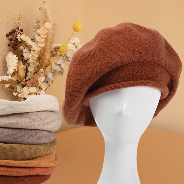 Slouchy loose beret, Soft and cosy 40% wool, Fall/Winter beret accessories,Her gift, Womens winter hat