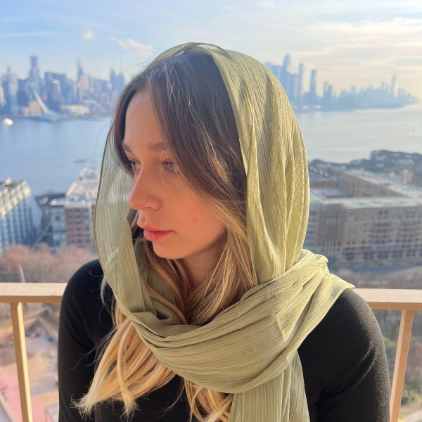 Denver Headscarf • 30” x 73” • Bold and Beautiful Colors • Soft Head Wrap • Shimmery Finish Hair Scarf • Anti-Frizz Hijab • Prayer Scarf