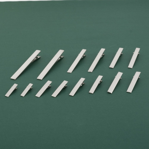6/150 PCS Stainless Steel Hair Clip Base 3-9.5CM Duckbill Clip Hair Clips Blank Hairpin Base for DIY Hair Accessory Baby Shower
