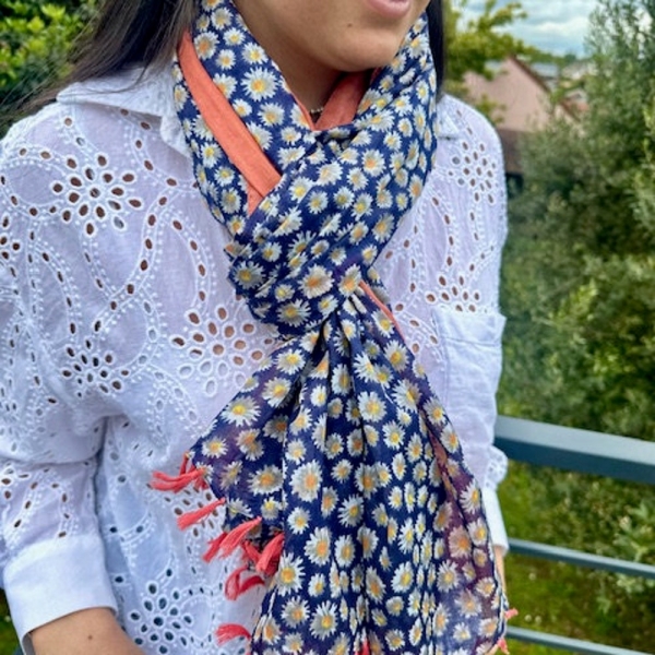 Scarf, Cheche, Stole, Women's scarf, 100% cotton, Women's gift, Liberty of London