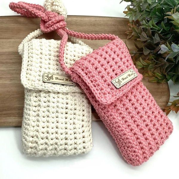 Crochet Pattern Phone Bag English Crochet Tutorial For Beginners Crochet Cell Phone Purse Mobile Shoulder Bag Trendy DIY Woman Accessory