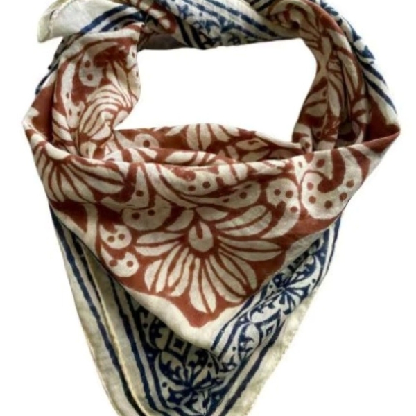 100% Cotton Bandanas, Bohemian Style Cotton Neck Scarf, Boho Soft Cotton Bandana, Cotton Neckerchief, Cotton Square Scarf gift handkerchief