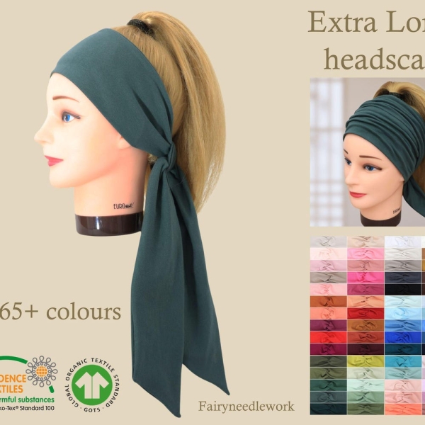 Organic Headscarf Women | Self Tie Head Scarf | Kopftuch Damen | Alopecia | Chemo hat | Hair loss | Cancer cap | Chemo headwear | Scarves