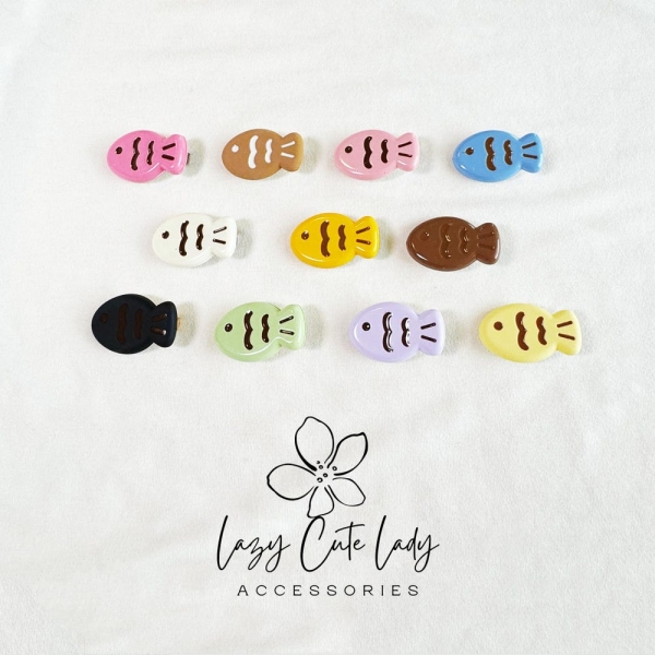 Little Fishy Delight Hair Clip - Cute Hair Accessory hair clips for girl- baby Hair Clips- Cute Hair Clips-Y2K