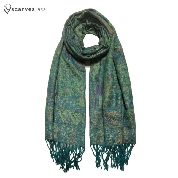 Green/purple pashmina Scarf gift idea shawl festival scarf green woman scarf scarves1938 Rave scarf hippie scarf bohemian scarf warm scarf