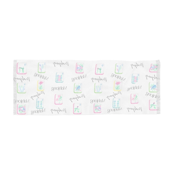 Mahjong Scarf . Women's Scarves, Mahjong Gift, Stylish Scarf for Her, Mahjong Lover Gift, Soft & Lightweight