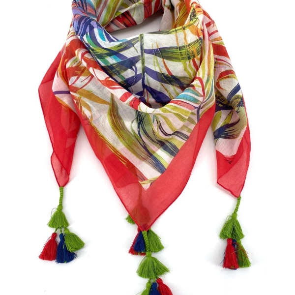 Scarf, Cheche, square scarf for women, cotton, Gift for women, Hair scarf for women, Fashion and trend for women,