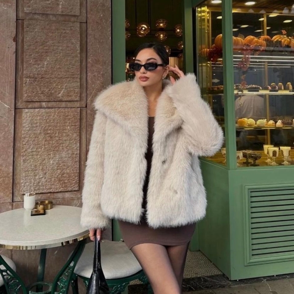 Fur Coat Faux,Shawl Luxe Faux Fur Coat – Soft, Stylish, and  Winter Outerwear