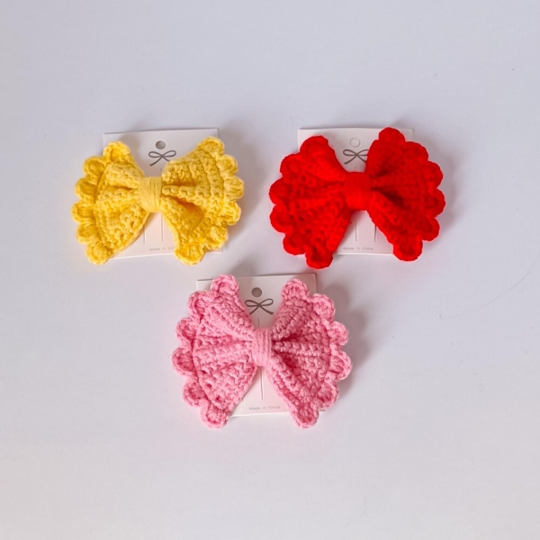PDF Pattern: Crochet Bow Hair Clip | Adorable Handmade Bow Hair Accessory | Easy DIY Crochet Gift