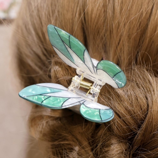 Handmade Resin Butterfly Hair Clip Zelda Navi Accessories for Hair Cosplay Daily Wear Bridal Hair Accessories TotK Friendship Gifts for Her