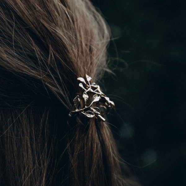 Leaf Hair Hook | Woodland Hair Accessory | Rustic Bridal Hair | Boho Hair | Leaf Hair Pin | Luxury Hair Accessory |Nature Inspired Accessory