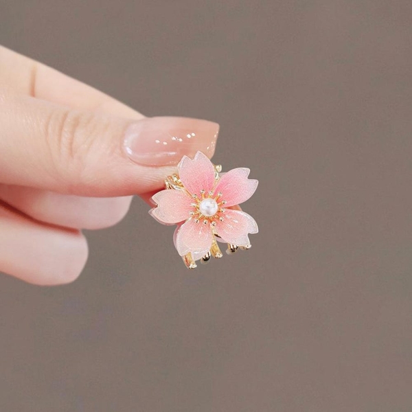 Sakura mini small claw clip princess headdress bangs side clip hairpin